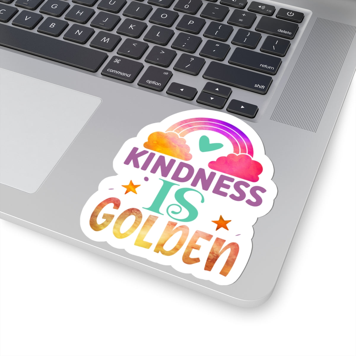 Kindness is Golden Stickers | Inspiring Décor for Laptops, Journals, Water Bottles, Gift for Friends