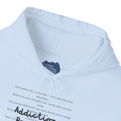 Addiction Recovery Inspirational Message Sweatshirt • Unisex Adult Hoodie