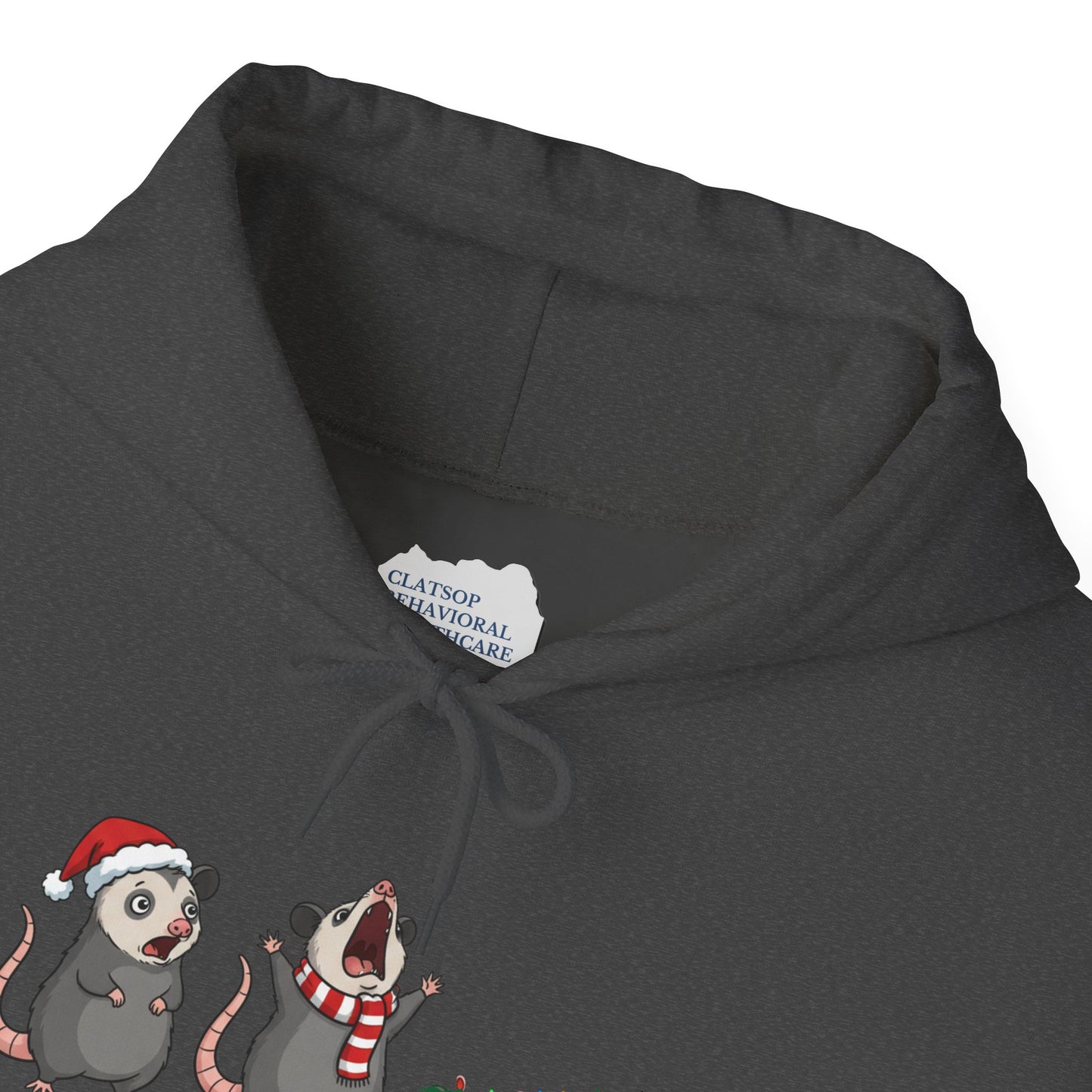 "Overstimulated But Festive" Christmas • Unisex Adult Hoodie