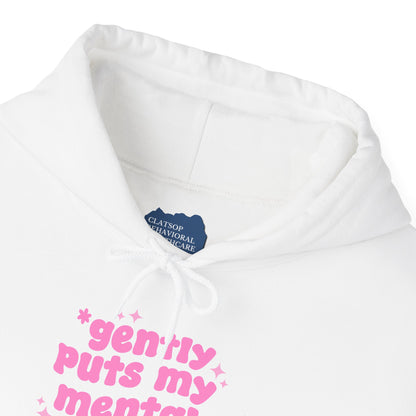 Gently Puts My Mental Health in Rice • Unisex Adult Hoodie