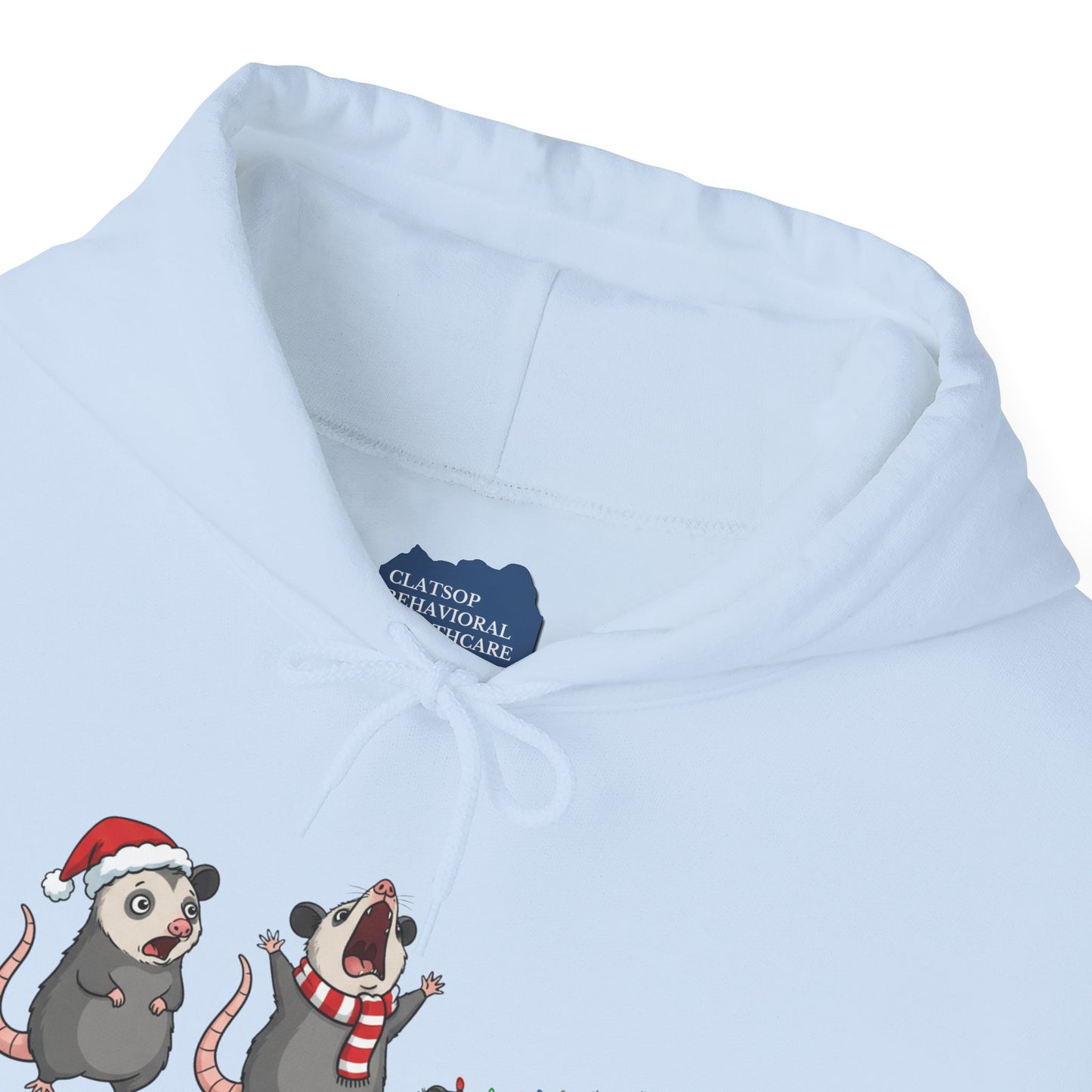 "Overstimulated But Festive" Christmas • Unisex Adult Hoodie