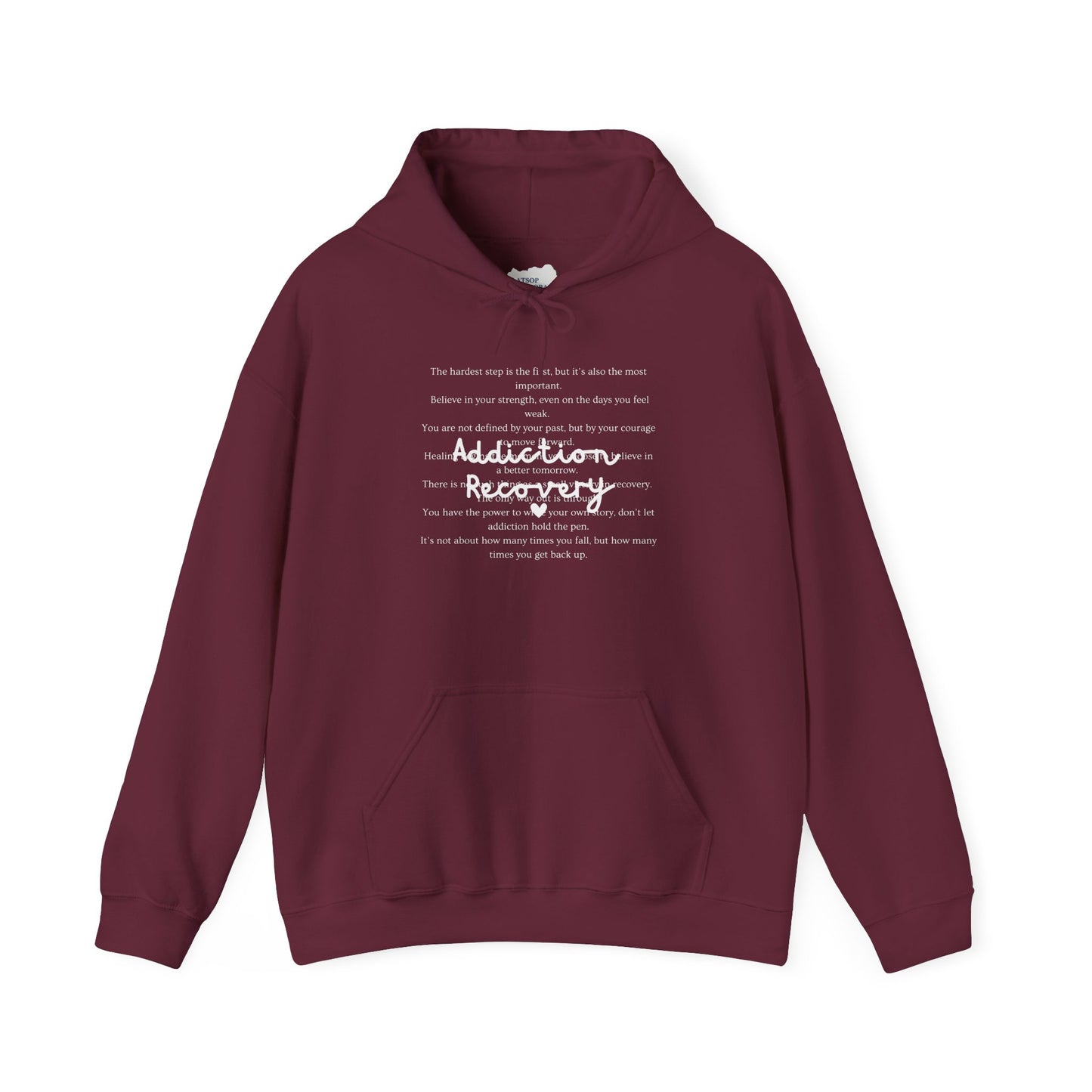 Addiction Recovery Inspirational Message Sweatshirt • Unisex Adult Hoodie