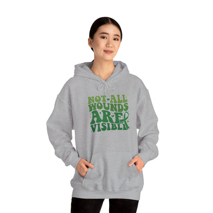 "Not All Wounds Are Visible" Mental Health Awareness | Adult Unisex Hoodie