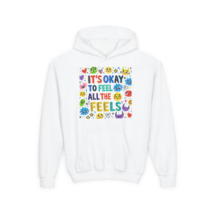 It's Okay to Feel All the Feels • Unisex Youth Hoodie