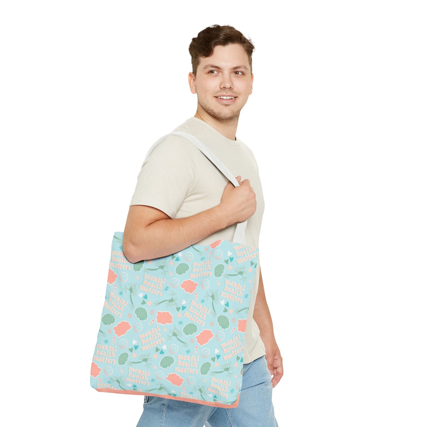 Mental Health Matters Pattern | Eco-friendly Shopping Tote