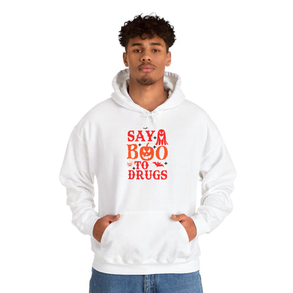 Halloween "Say Boo to Drugs" Graphic | Unisex Adult Hoodie