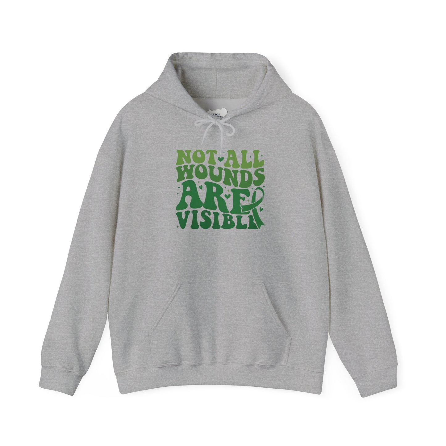 "Not All Wounds Are Visible" Mental Health Awareness | Adult Unisex Hoodie