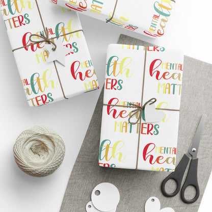 Gradient "Mental Health Matters" • Wrapping Paper Roll