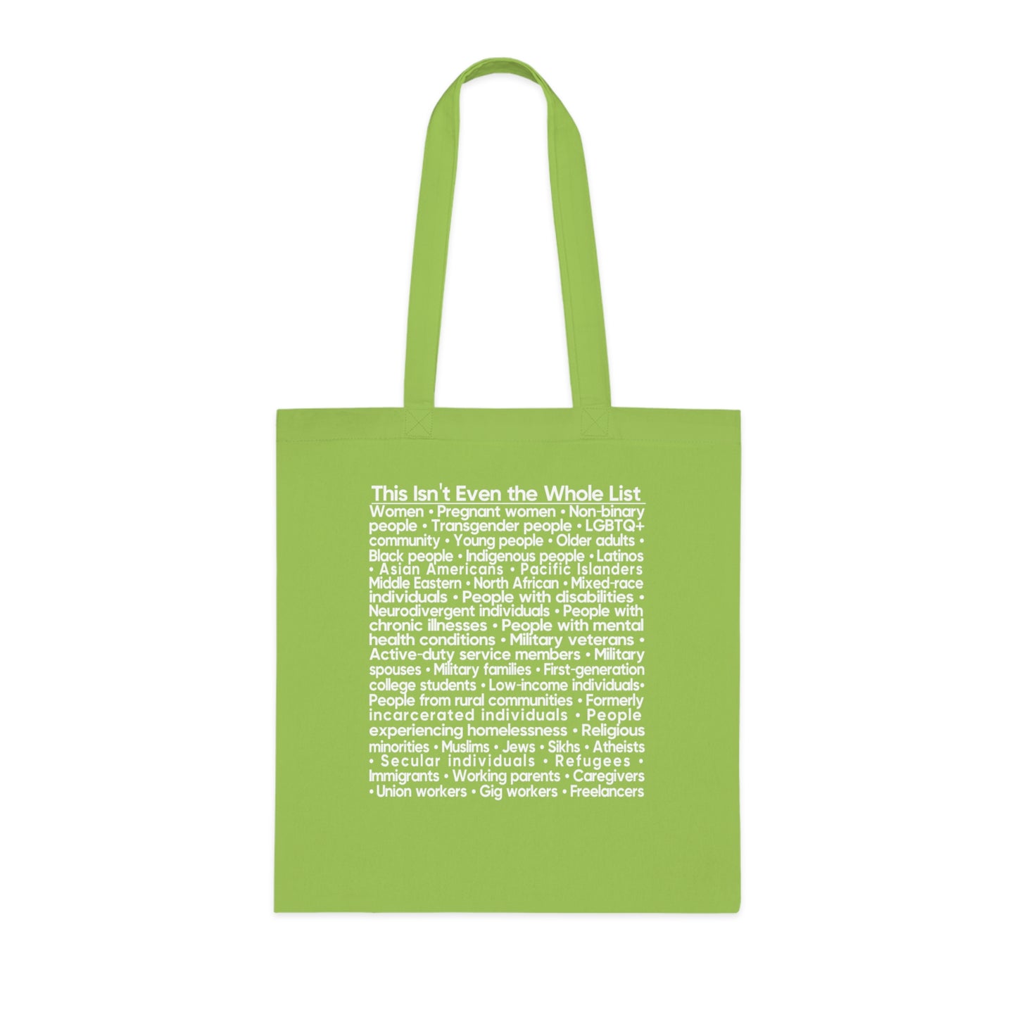You're Probably DEI Too, Diversity Statement • Eco-Friendly Cotton Grocery Tote