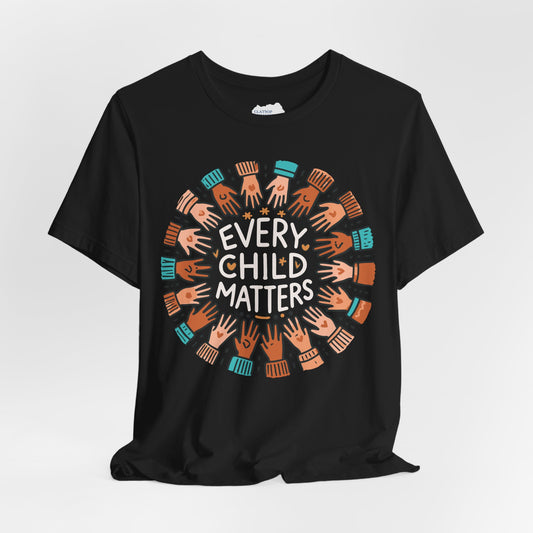 Every Child Matters Diversity Graphic • Unisex Adult Short Sleeve Tee