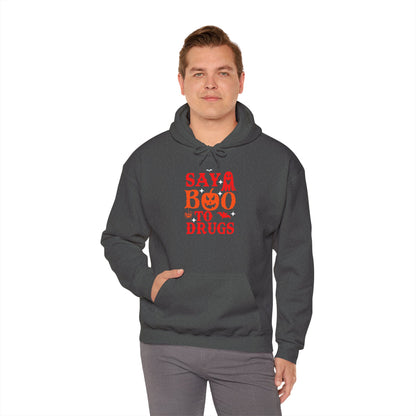 Halloween "Say Boo to Drugs" Graphic | Unisex Adult Hoodie
