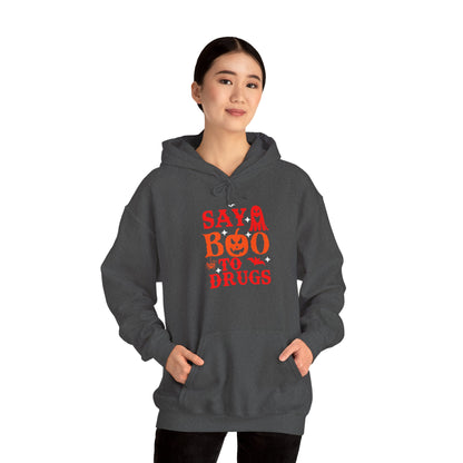 Halloween "Say Boo to Drugs" Graphic | Unisex Adult Hoodie