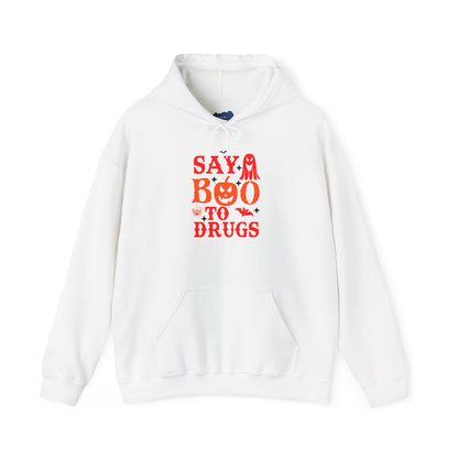 Halloween "Say Boo to Drugs" Graphic | Unisex Adult Hoodie