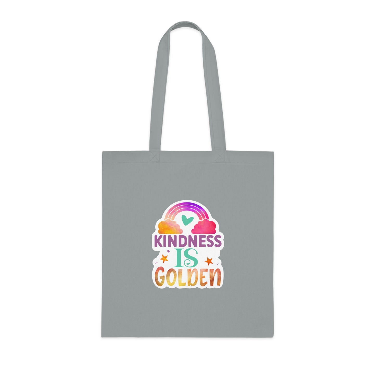 Kindness is Golden • Eco-Friendly Cotton Grocery Tote