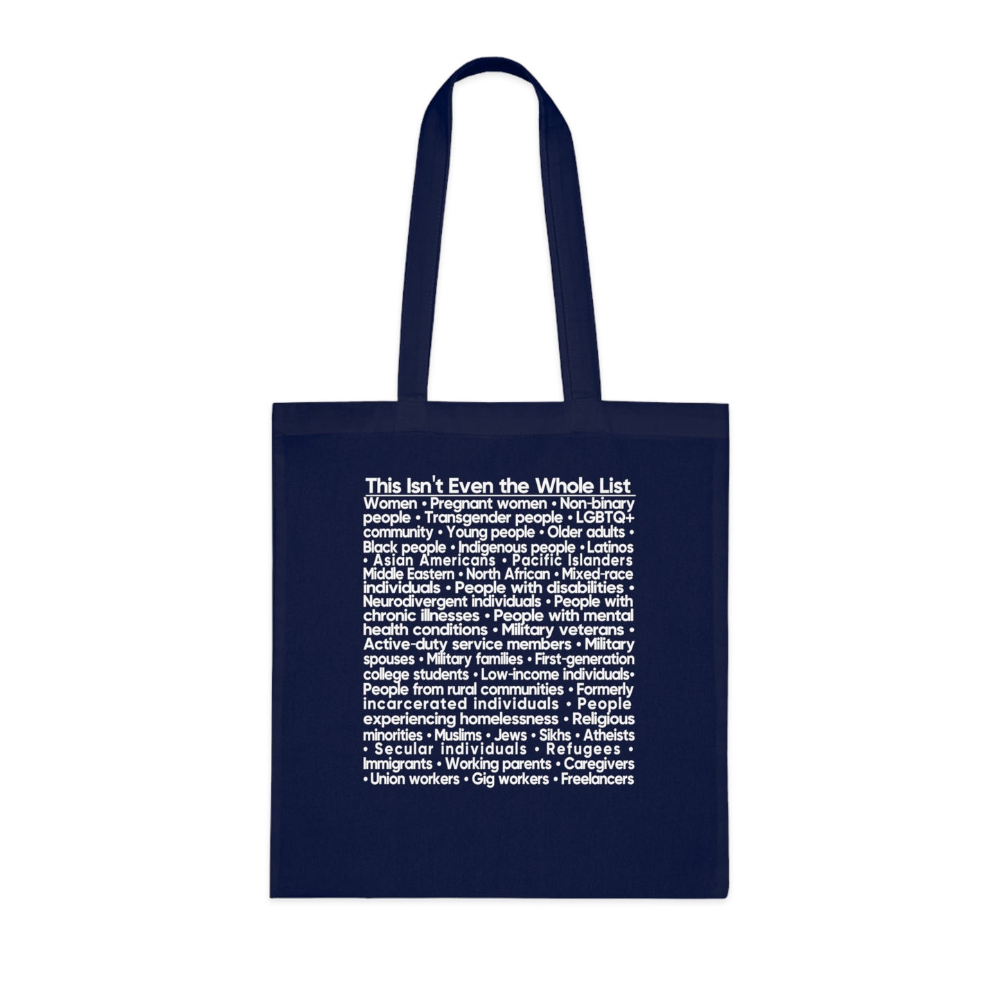 You're Probably DEI Too, Diversity Statement • Eco-Friendly Cotton Grocery Tote