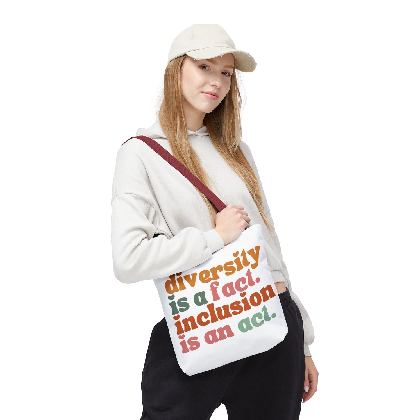 “Diversity is a fact. Inclusion is an act.” Eco-Friendly Canvas Tote Bag