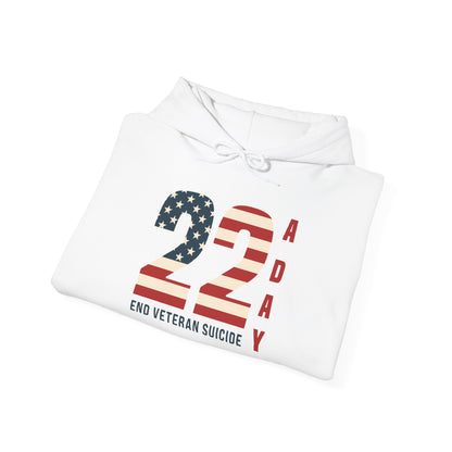 '22 a Day' End Veteran Suicide | Unisex Adult Hoodie