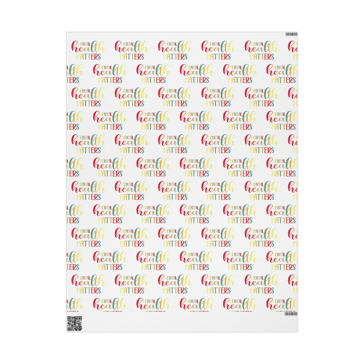 Gradient "Mental Health Matters" • Wrapping Paper Roll