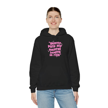 Gently Puts My Mental Health in Rice • Unisex Adult Hoodie