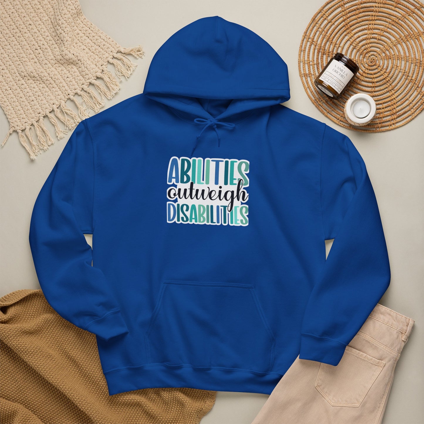 Abilities Outweigh Disabilities Disability Awareness Hoodie | Adult Unisex Hoodie