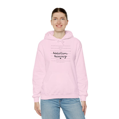 Addiction Recovery Inspirational Message Sweatshirt • Unisex Adult Hoodie