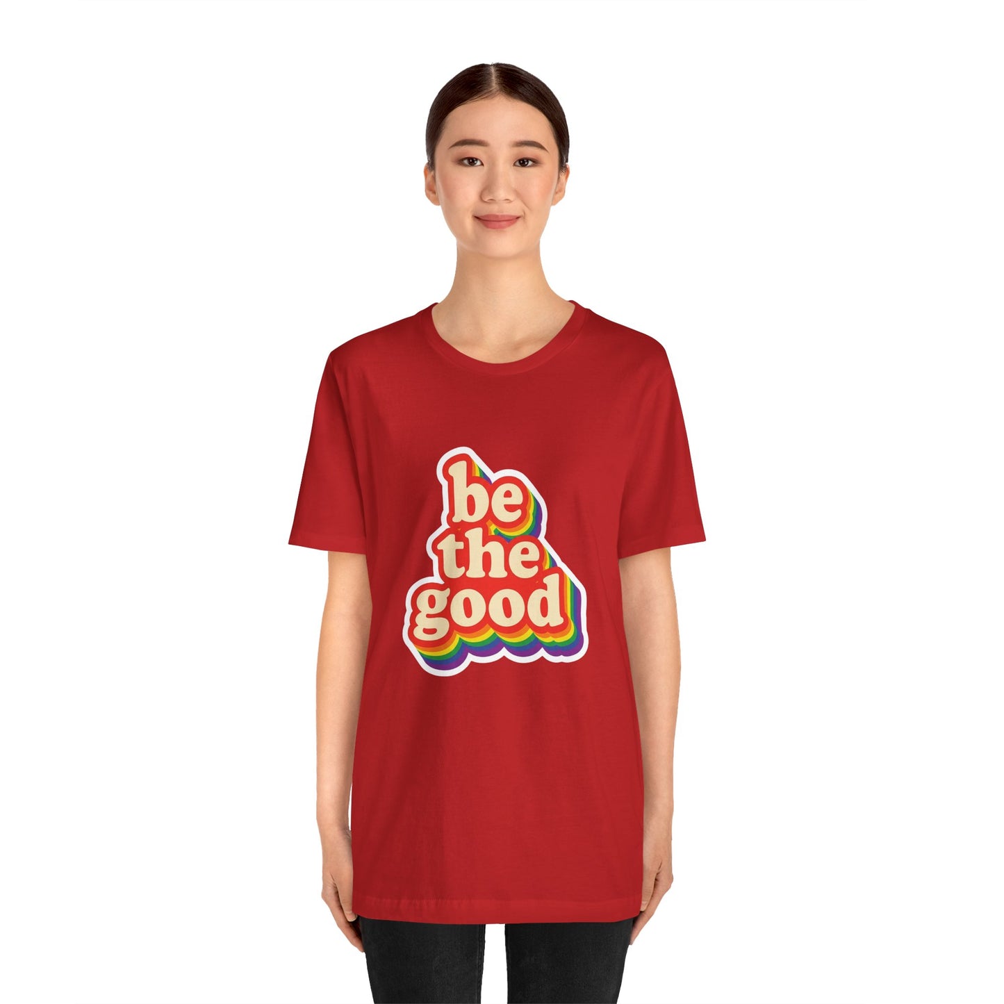 Be The Good Retro Rainbow Tee | Unisex Adult T-Shirt