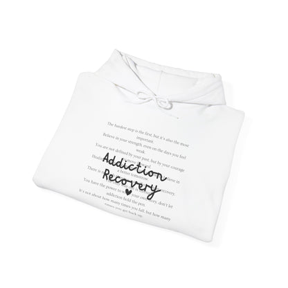 Addiction Recovery Inspirational Message Sweatshirt • Unisex Adult Hoodie