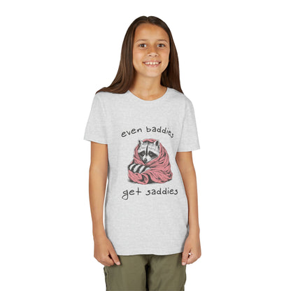 Even Baddies Get Saddies • Unisex Youth Short Sleeve T-Shirt