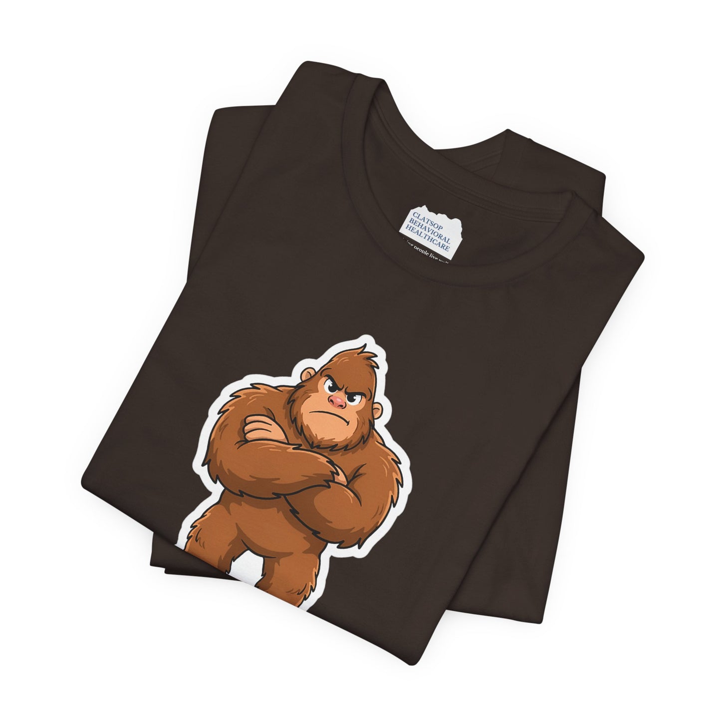 Bigfoot Is Scary Mental Health Awareness Tee | Adult Unisex T-Shirt