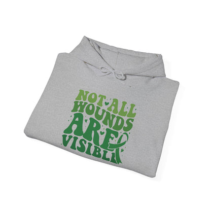 "Not All Wounds Are Visible" Mental Health Awareness | Adult Unisex Hoodie