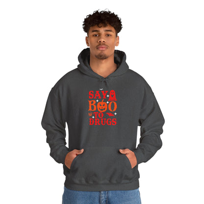 Halloween "Say Boo to Drugs" Graphic | Unisex Adult Hoodie