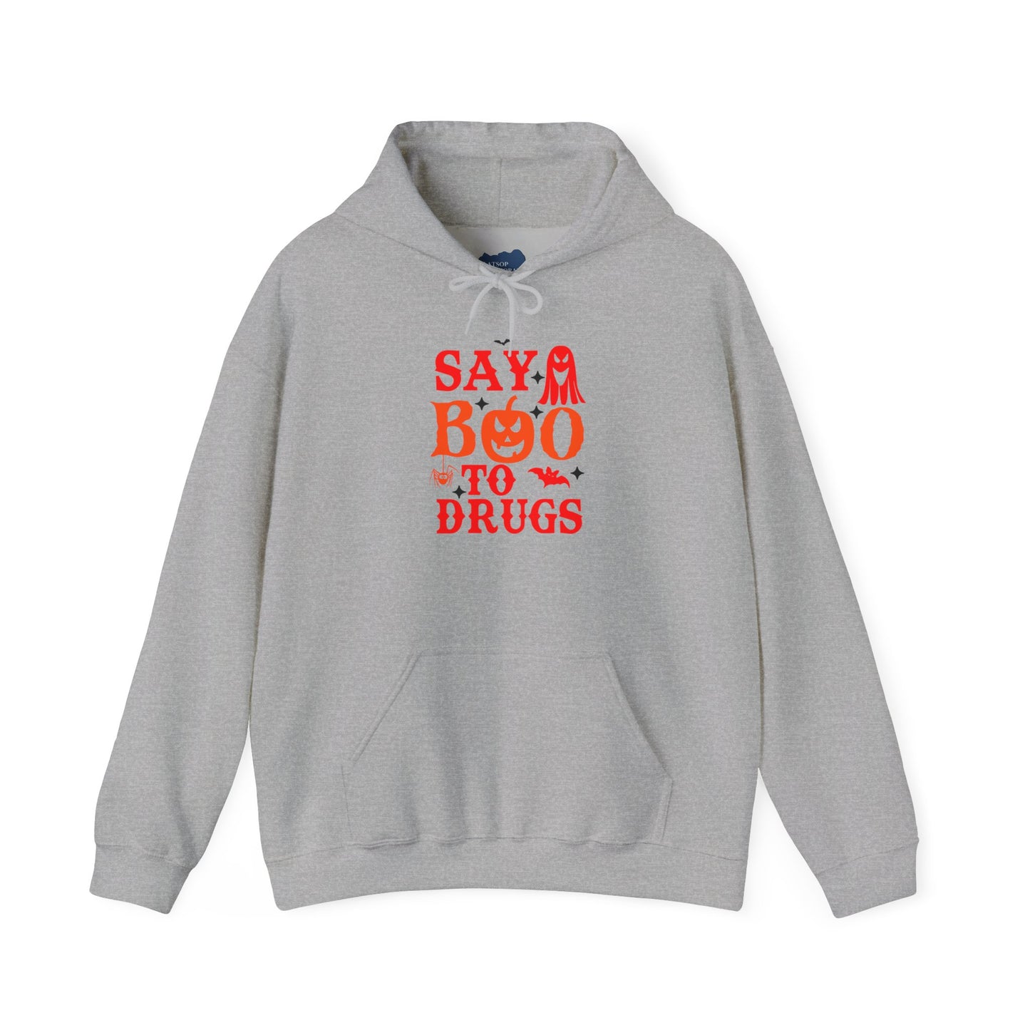 Halloween "Say Boo to Drugs" Graphic | Unisex Adult Hoodie