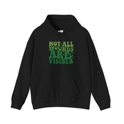 "Not All Wounds Are Visible" Mental Health Awareness | Adult Unisex Hoodie