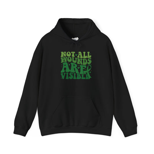 "Not All Wounds Are Visible" Mental Health Awareness | Adult Unisex Hoodie