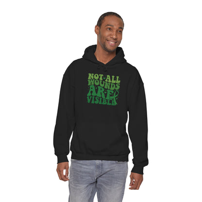 "Not All Wounds Are Visible" Mental Health Awareness | Adult Unisex Hoodie