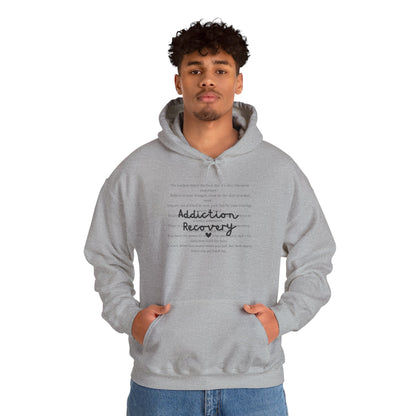 Addiction Recovery Inspirational Message Sweatshirt • Unisex Adult Hoodie