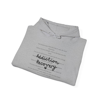 Addiction Recovery Inspirational Message Sweatshirt • Unisex Adult Hoodie