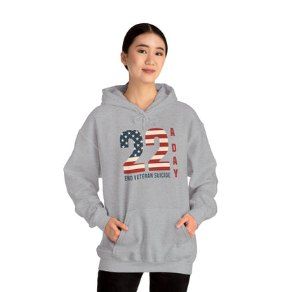 '22 a Day' End Veteran Suicide | Unisex Adult Hoodie