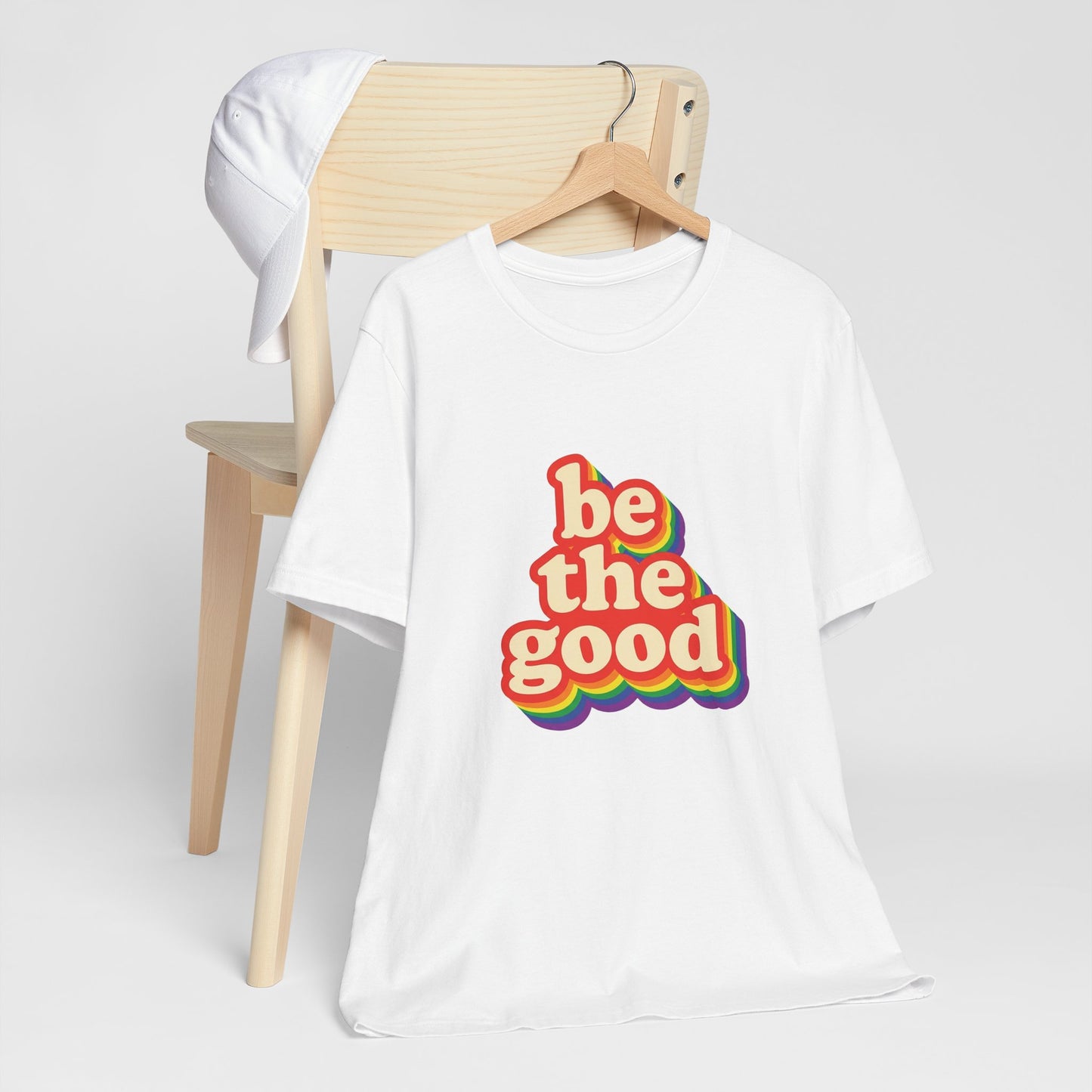 Be The Good Retro Rainbow Tee | Unisex Adult T-Shirt