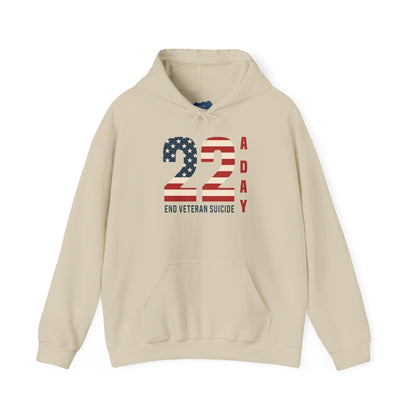 '22 a Day' End Veteran Suicide | Unisex Adult Hoodie
