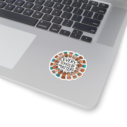 Colorful Every Child Matters Diversity Graphic • Kiss-Cut Sticker
