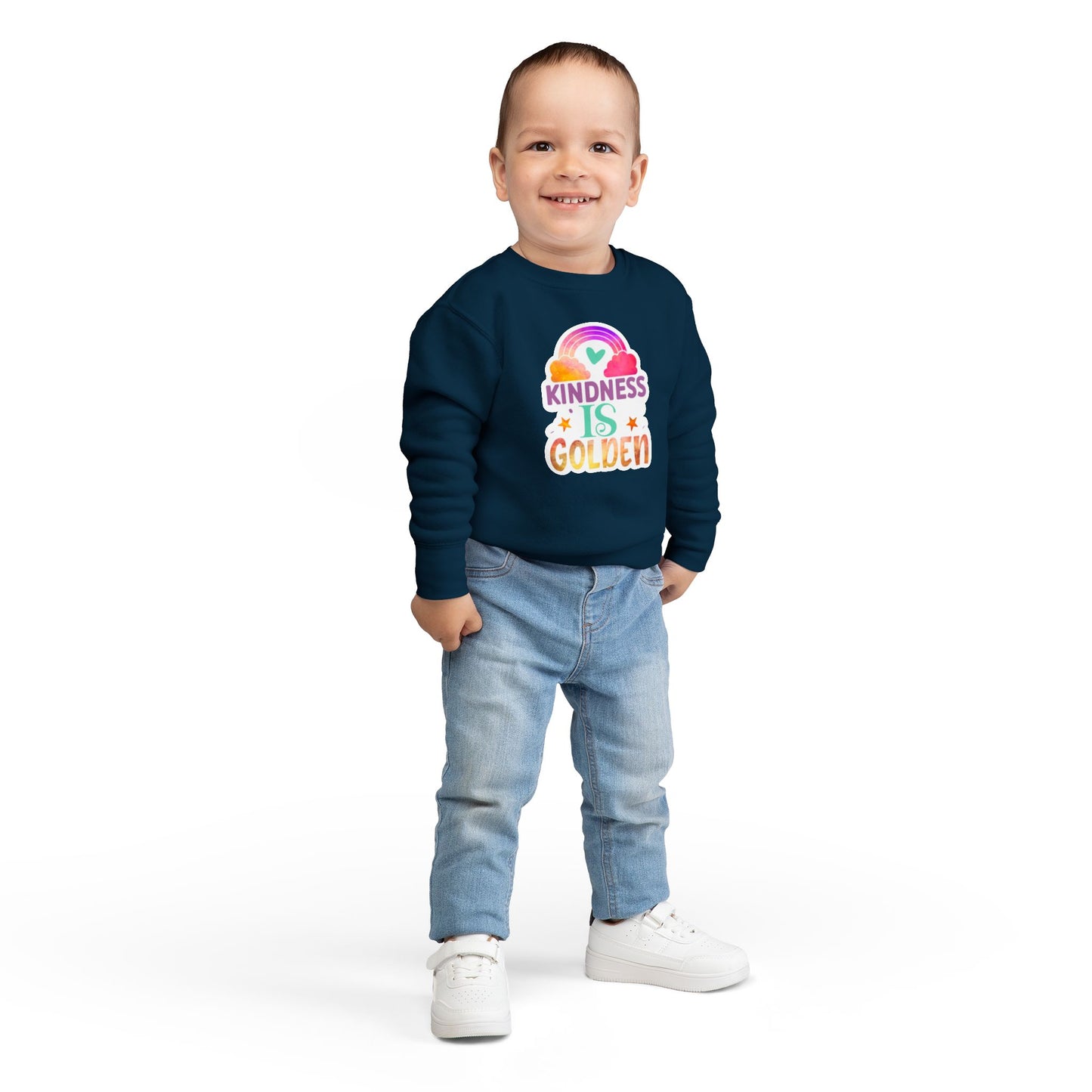 Kindness is Golden • Unisex Toddler Crewneck Sweatshirt