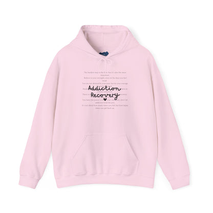 Addiction Recovery Inspirational Message Sweatshirt • Unisex Adult Hoodie